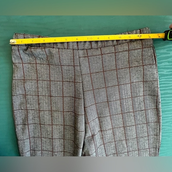 Wild Fable Crop Flare Pant Gray Size Small NWOT Window Pane Plaid Herringbone - Picture 5 of 9